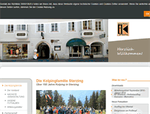Tablet Screenshot of kolpingsterzing.it